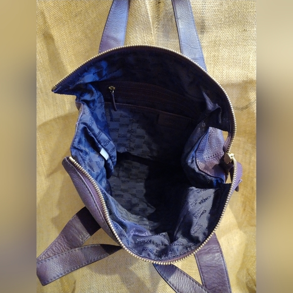 Michael Kors shoulder bag purple leather - Picture 2 of 4